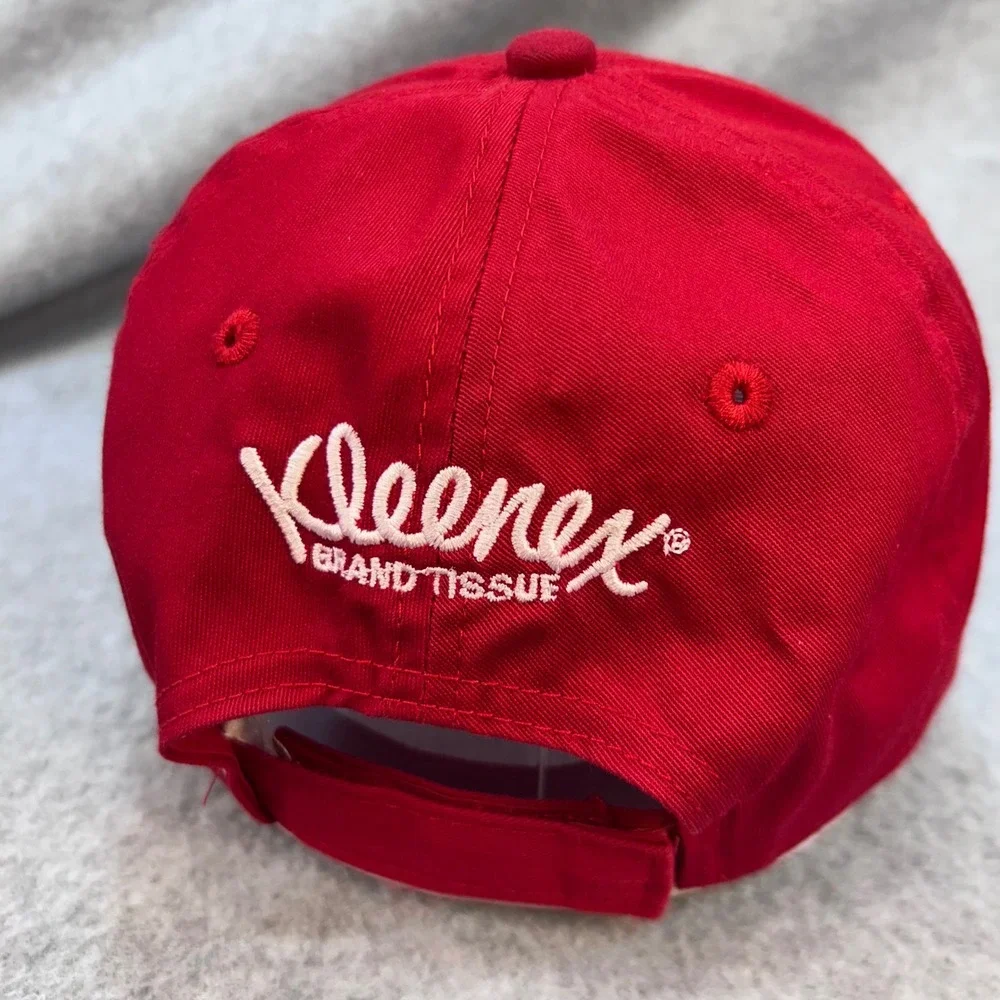 Washington Nationals Y Red OC Sports Baseball Hat Kleenex Promo Adjustableuth